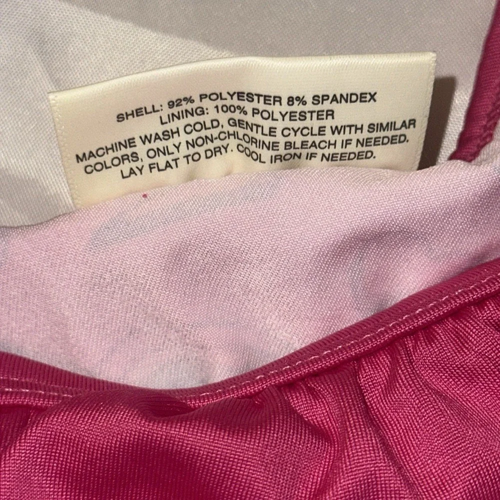 Bobbie Brooks Girls Unicorn Rainbow Ruffle One Shoulder Tankini‎ Swimsuit XS 4/5